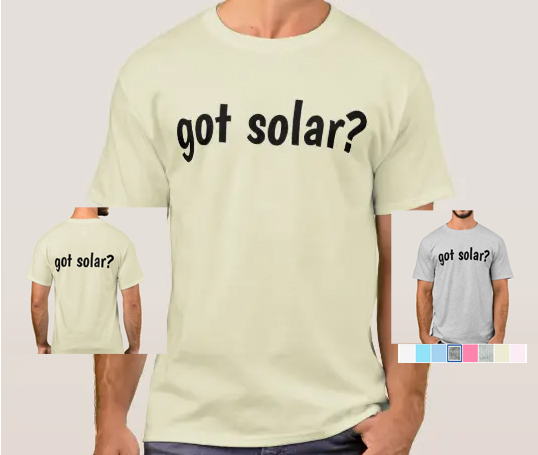 Men's t-shirt GOT SOLAR?